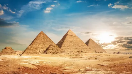  Great Pyramids of Giza and Sphinx Cairo Egypt